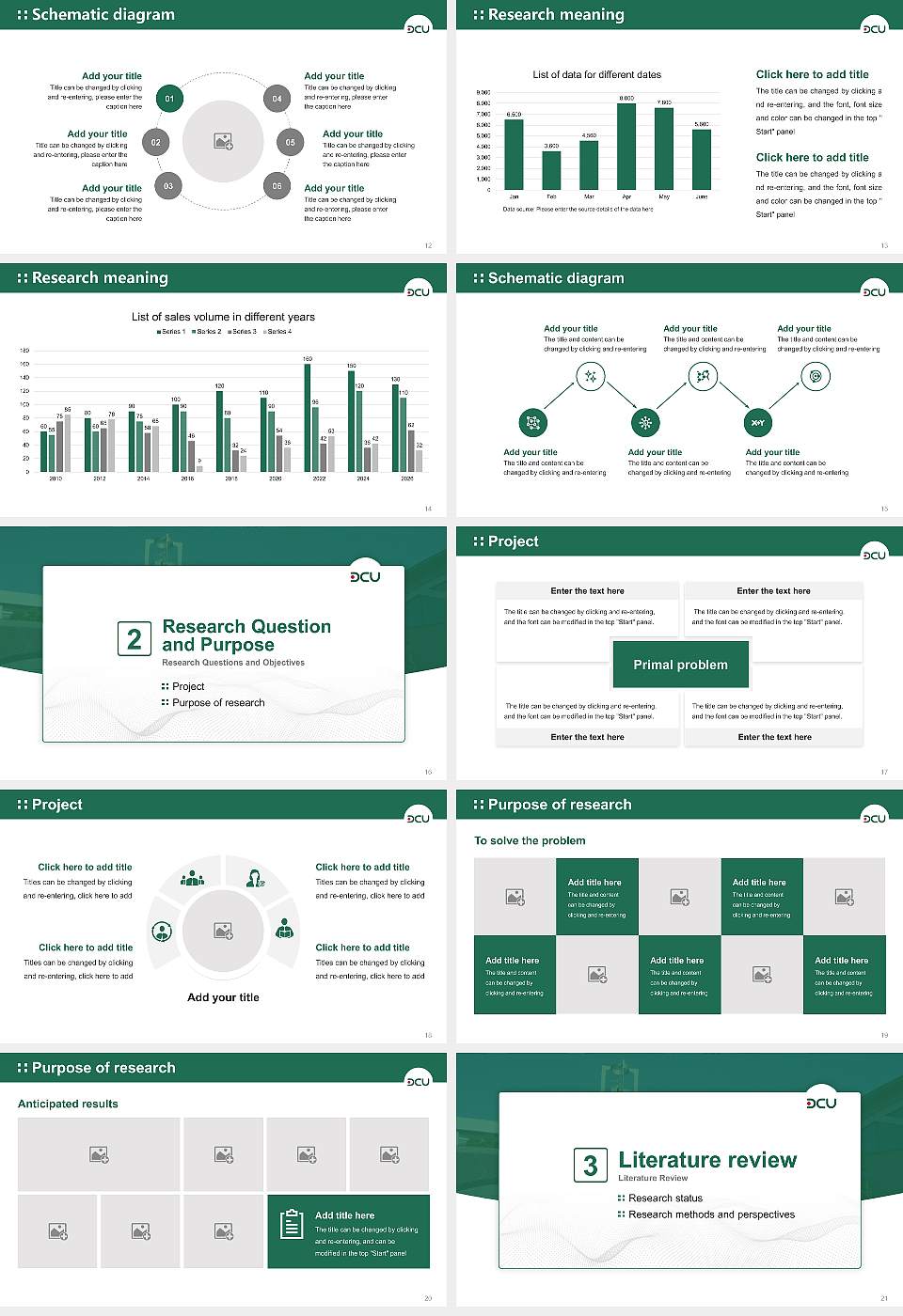 Den-en Chofu University Graduation Thesis Defense PPT Template16:9 ratio PPT effect preview image3