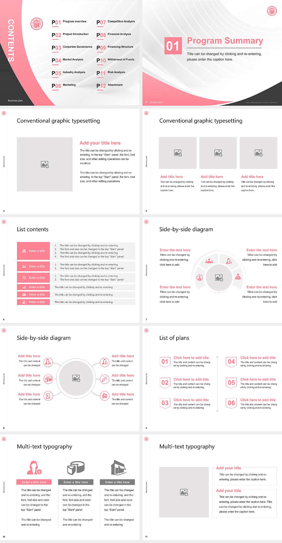 Aikoku Gakuen University Competition/Entrepreneurship Contest PPT Template4:3 ratio PPT effect preview image2