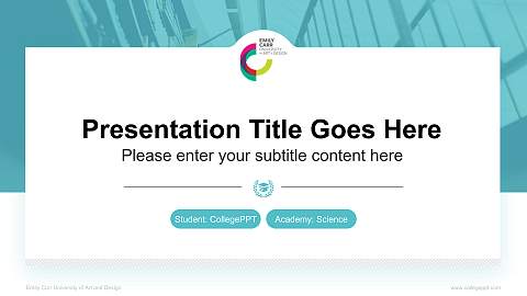 Emily Carr University of Art and Design National Scholarship Defense PPT Template