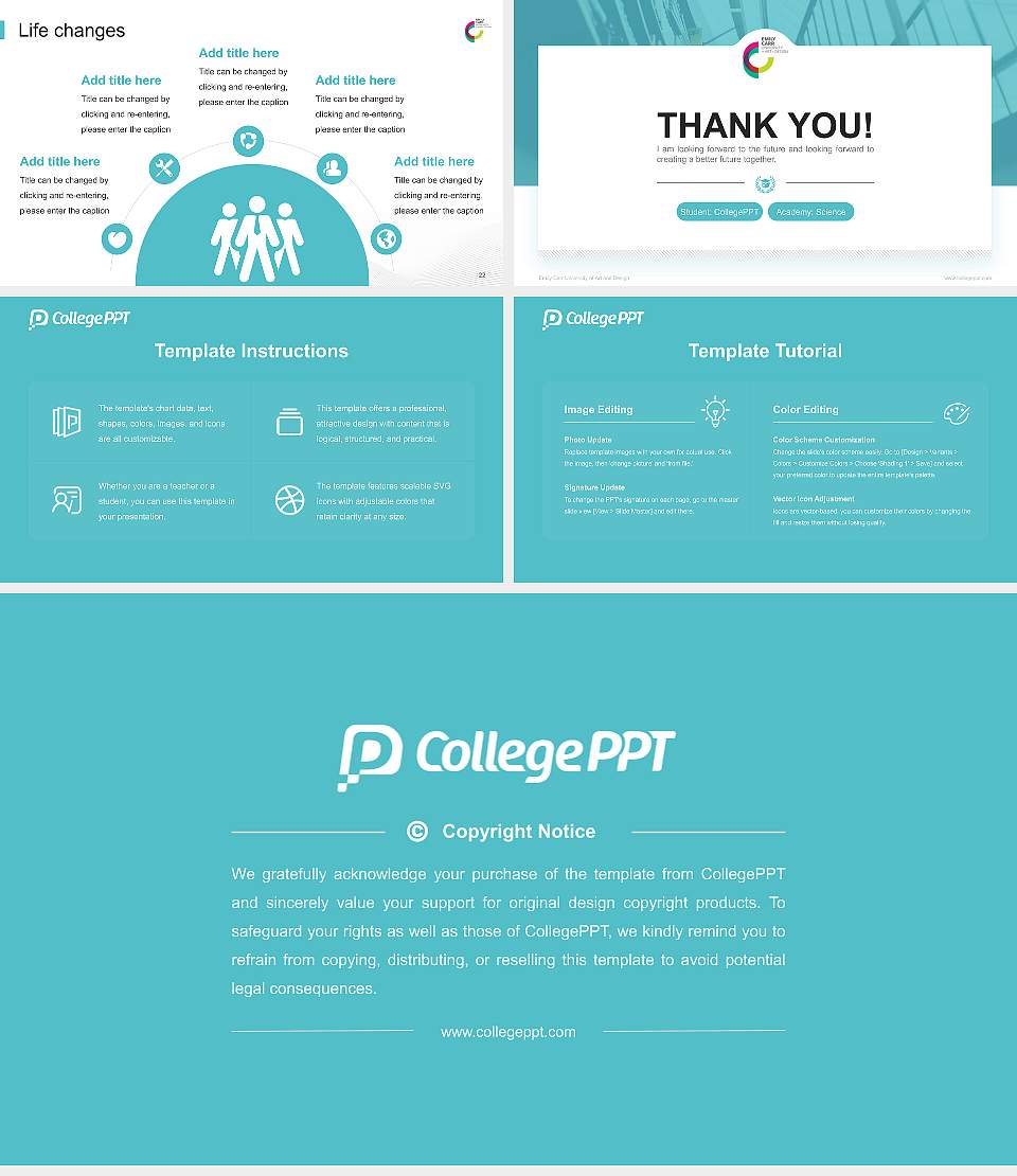 Emily Carr University of Art and Design National Scholarship Defense PPT Template16:9 ratio PPT effect preview image4