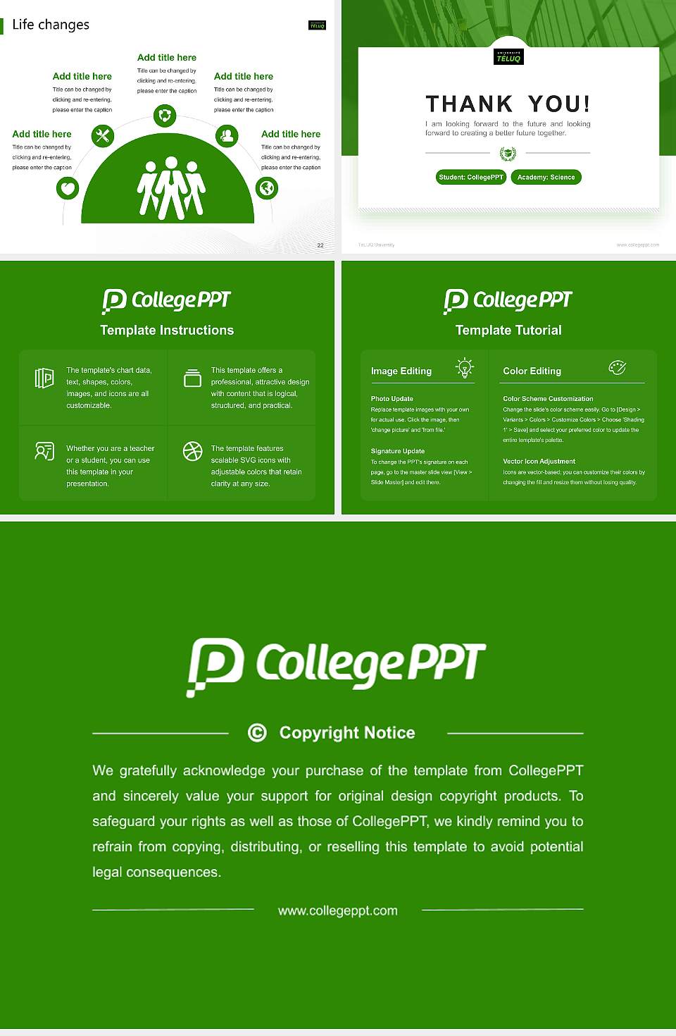 TéLUQ University National Scholarship Defense PPT Template4:3 ratio PPT effect preview image4