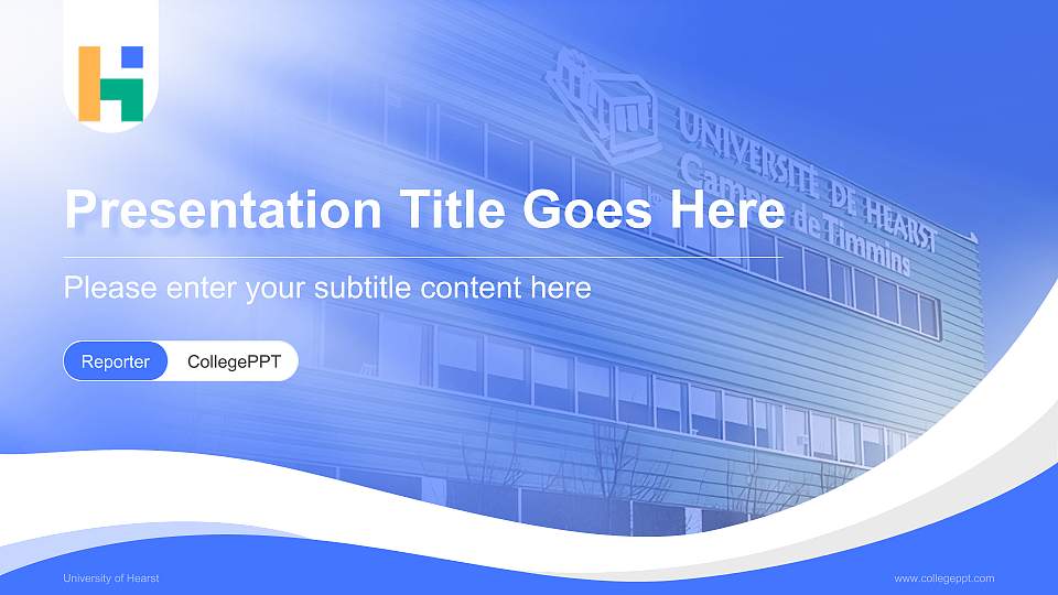 University of Hearst Lecture Sharing and Networking Event PPT Template16:9 ratio PPT effect preview image