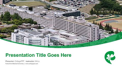 Fukushima Medical University Course/Courseware Creation PPT Template