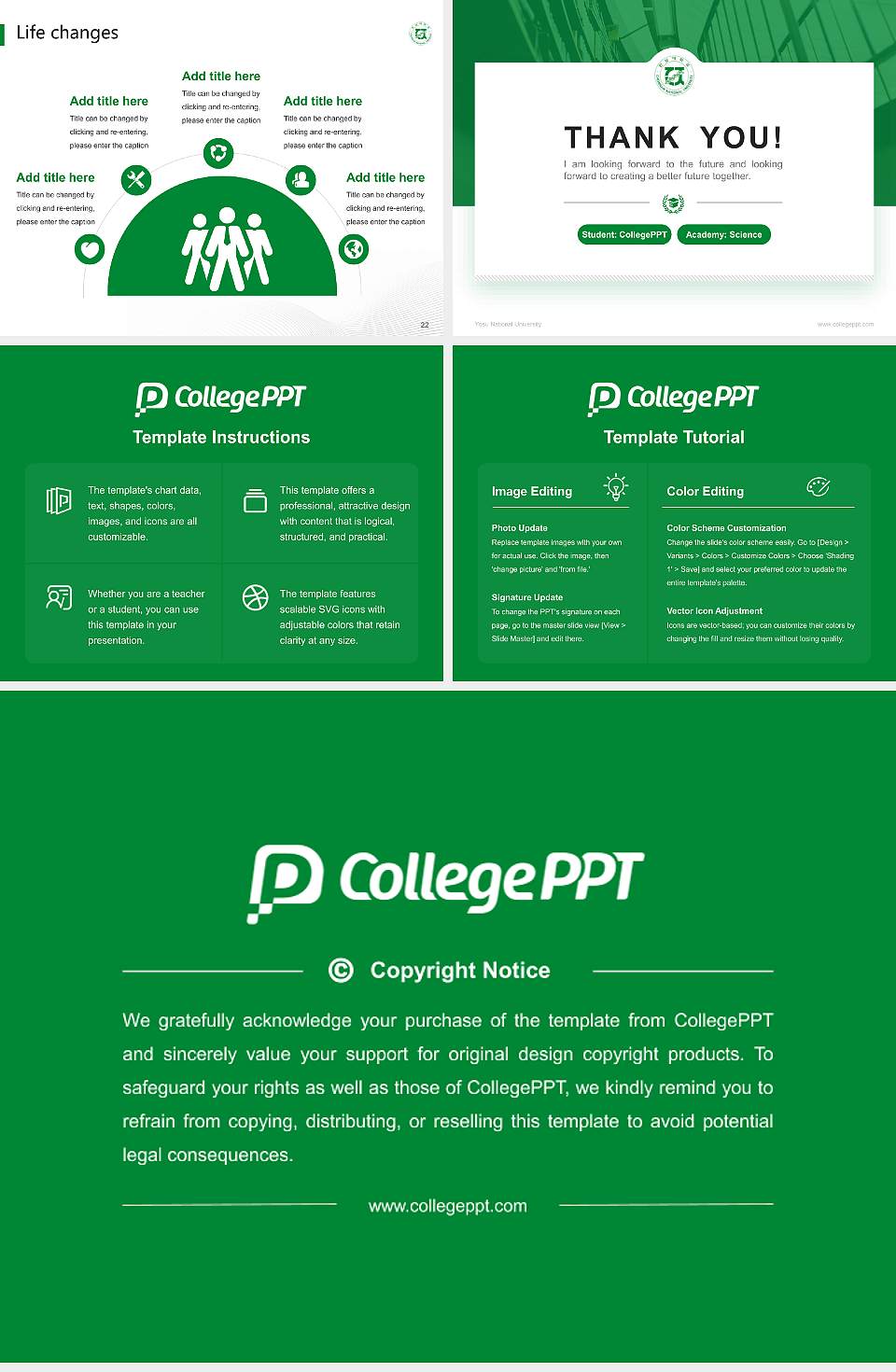 Yosu National University National Scholarship Defense PPT Template4:3 ratio PPT effect preview image4