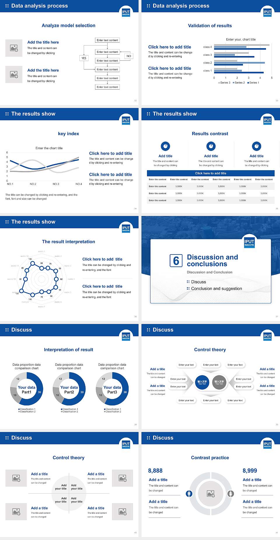 International Professional University of Technology in Nagoya Graduation Thesis Defense PPT Template4:3 ratio PPT effect preview image5