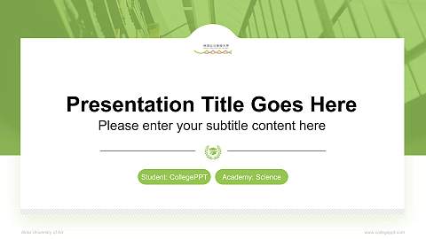 Akita University of Art National Scholarship Defense PPT Template