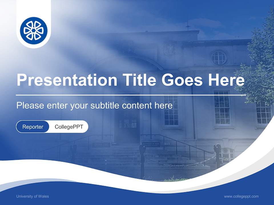 University of Wales Lecture Sharing and Networking Event PPT Template4:3 ratio PPT effect preview image4