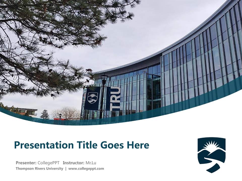 Thompson Rivers University Course/Courseware Creation PPT Template4:3 ratio PPT effect preview image5