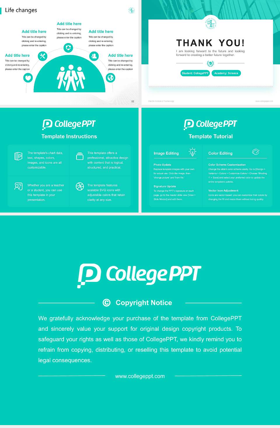 Daiichi Institute of Technology National Scholarship Defense PPT Template4:3 ratio PPT effect preview image4