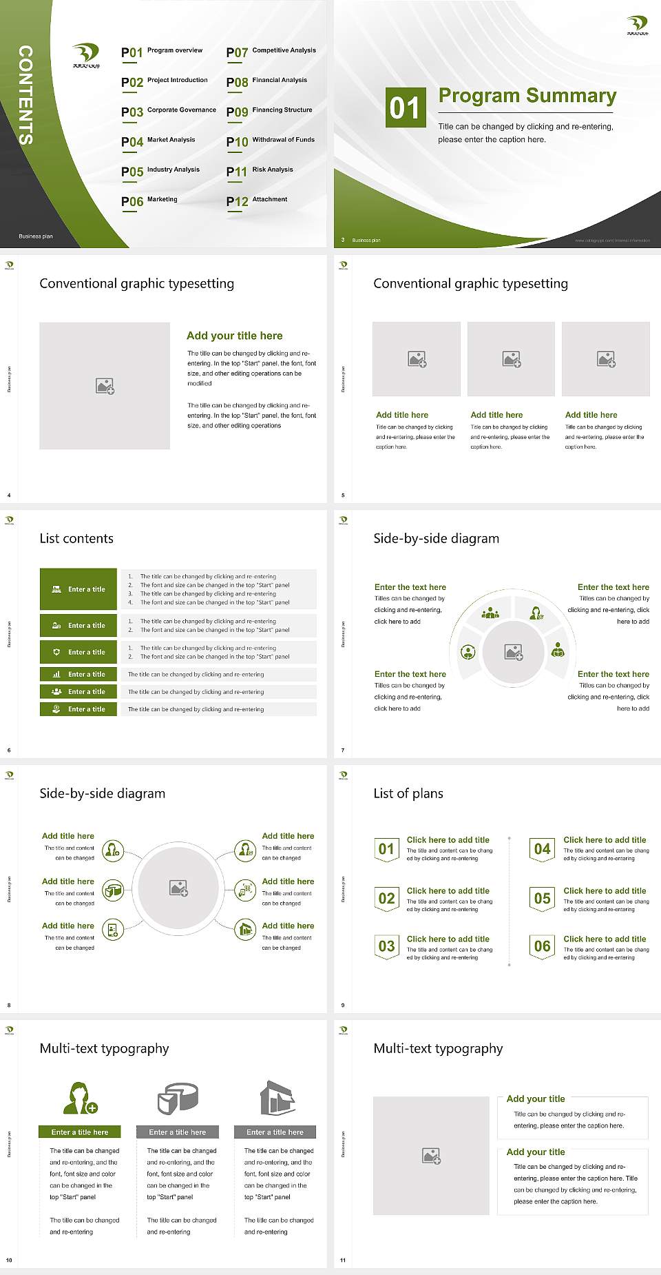 Daito Bunka University Competition/Entrepreneurship Contest PPT Template4:3 ratio PPT effect preview image2