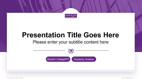 University of Manchester National Scholarship Defense PPT Template