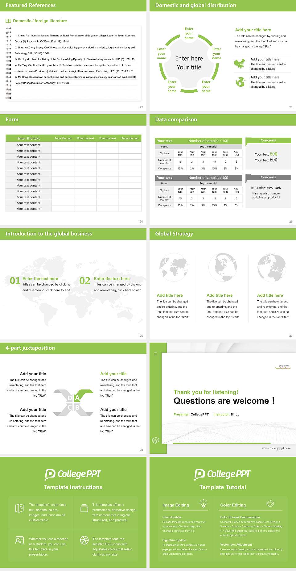 Akita University of Art Thesis Proposal/Graduation Defense PPT Template4:3 ratio PPT effect preview image4