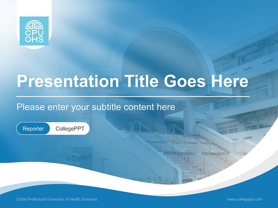 Chiba Prefectural University of Health Sciences Lecture Sharing and Networking Event PPT Template4:3 ratio PPT effect preview image4