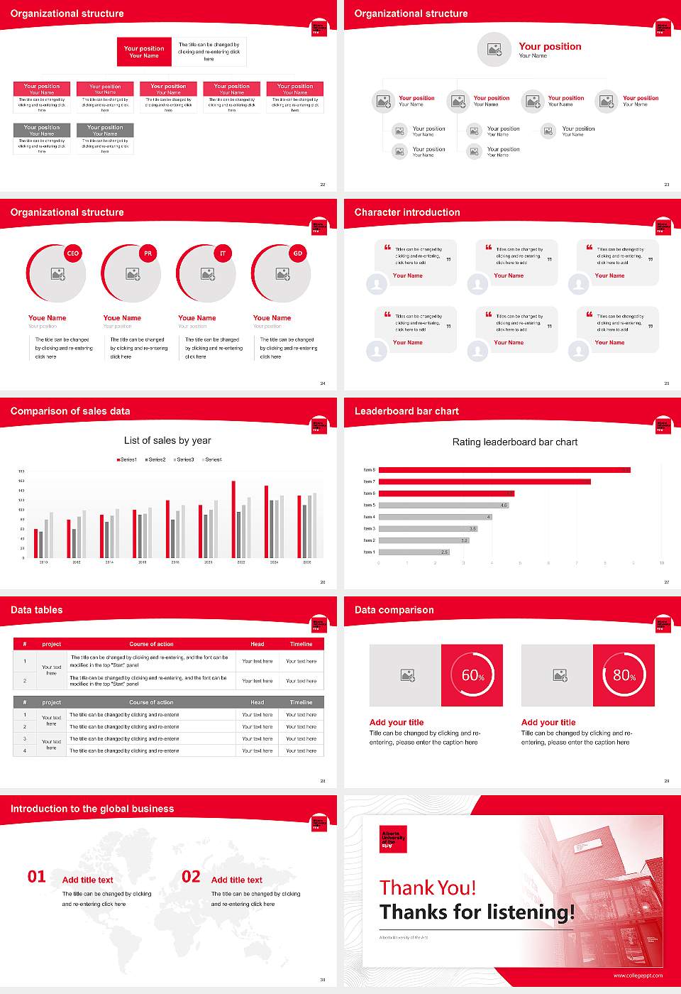 Alberta University of the Arts Academic Presentation/Research Findings Report PPT Template16:9 ratio PPT effect preview image4