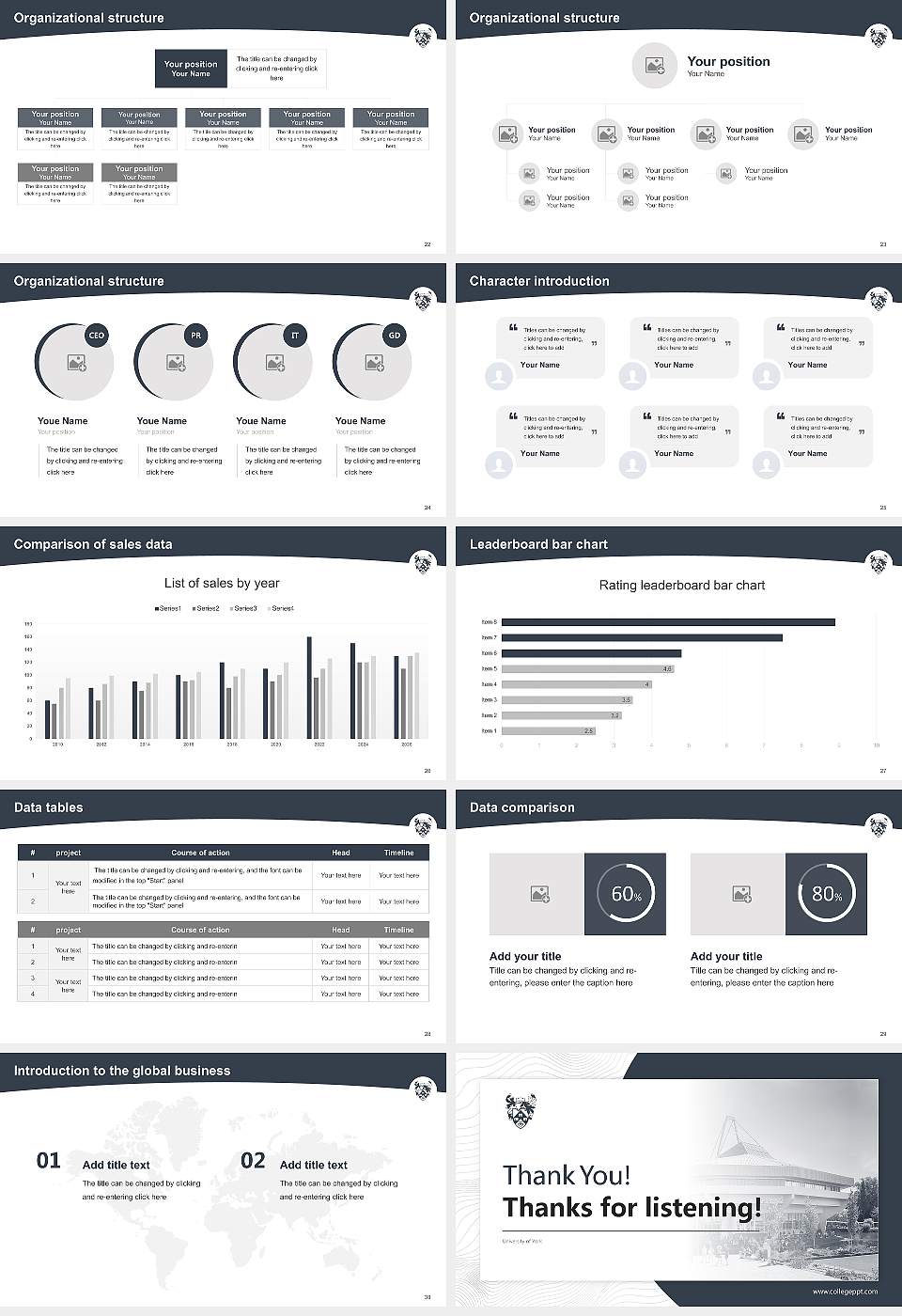 University of York Academic Presentation/Research Findings Report PPT Template16:9 ratio PPT effect preview image4