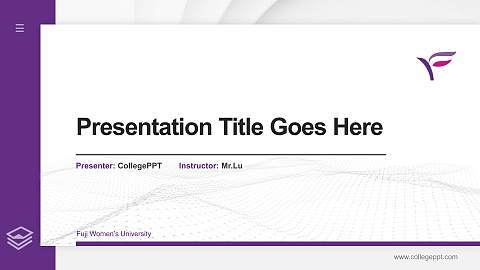 Fuji Women’s University Thesis Proposal/Graduation Defense PPT Template