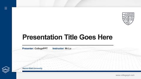 Heriot-Watt University Thesis Proposal/Graduation Defense PPT Template