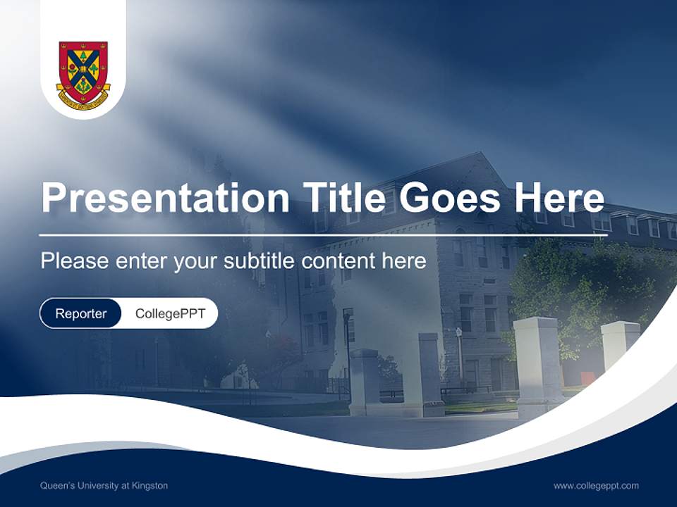 Queen’s University at Kingston Lecture Sharing and Networking Event PPT Template4:3 ratio PPT effect preview image4