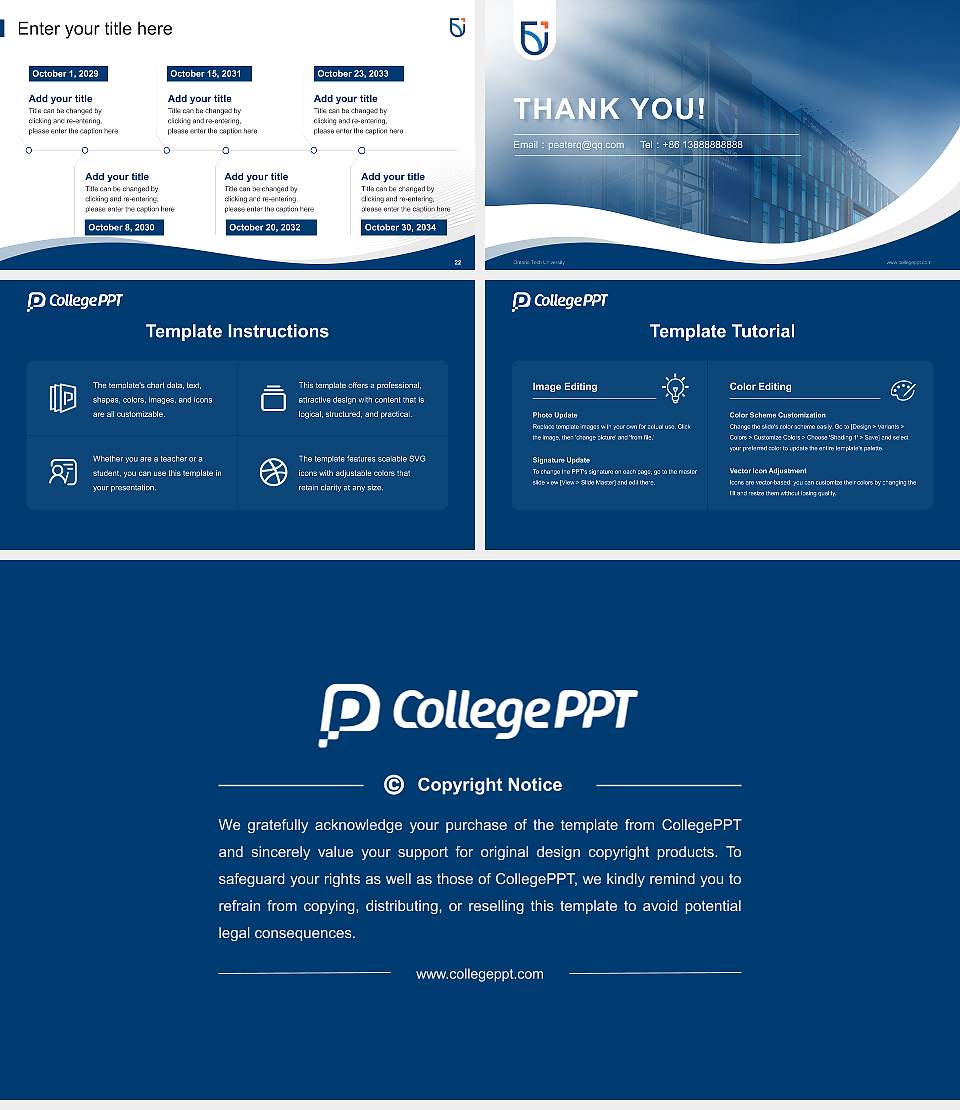 Ontario Tech University Lecture Sharing and Networking Event PPT Template16:9 ratio PPT effect preview image4