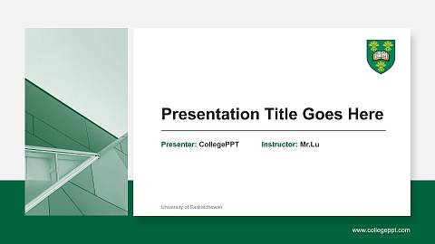 University of Saskatchewan General Purpose PPT Template