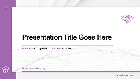 Bunka Gakuen University Thesis Proposal/Graduation Defense PPT Template