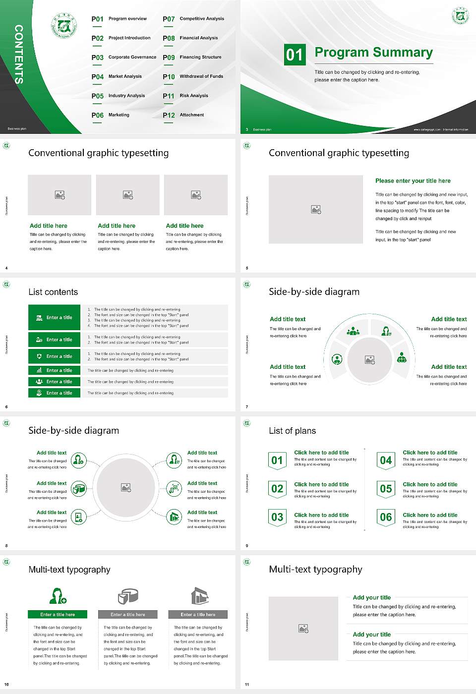Yosu National University Competition/Entrepreneurship Contest PPT Template16:9 ratio PPT effect preview image2