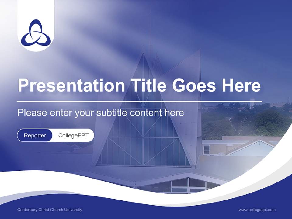 Canterbury Christ Church University Lecture Sharing and Networking Event PPT Template4:3 ratio PPT effect preview image4