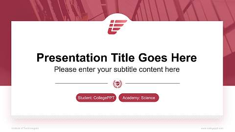 Institute of Technologists National Scholarship Defense PPT Template