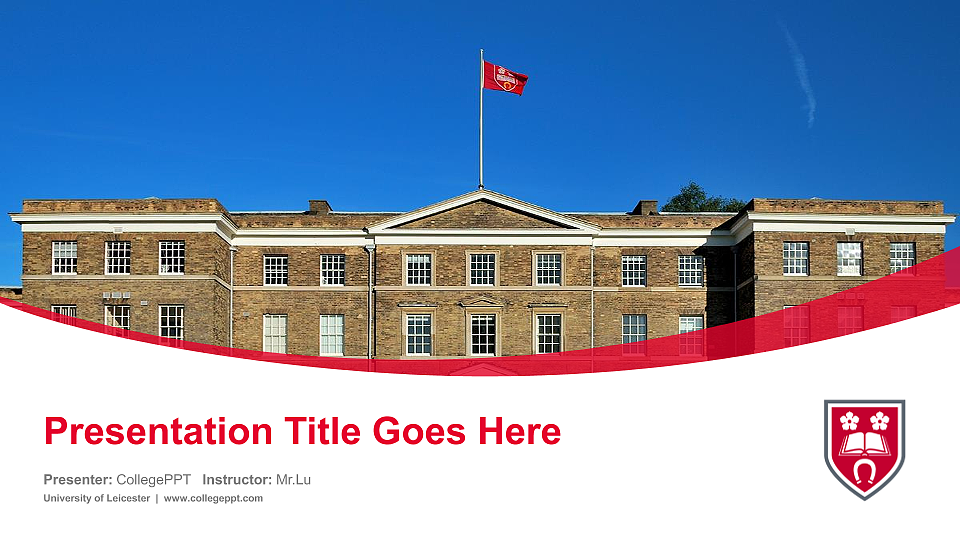 University of Leicester Course/Courseware Creation PPT Template_Slide preview image1