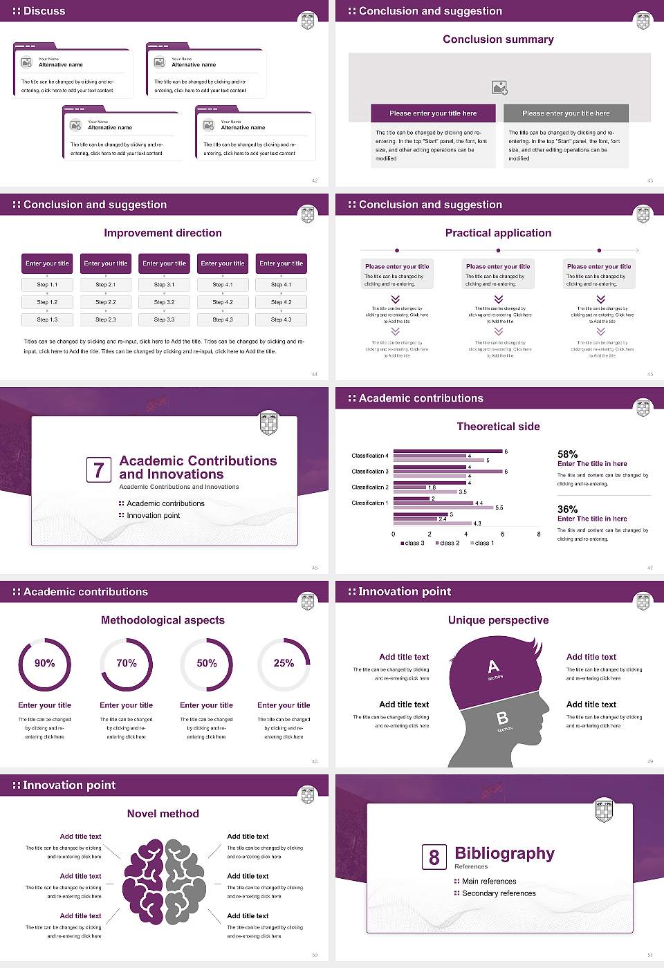 University of Winchester Graduation Thesis Defense PPT Template16:9 ratio PPT effect preview image6
