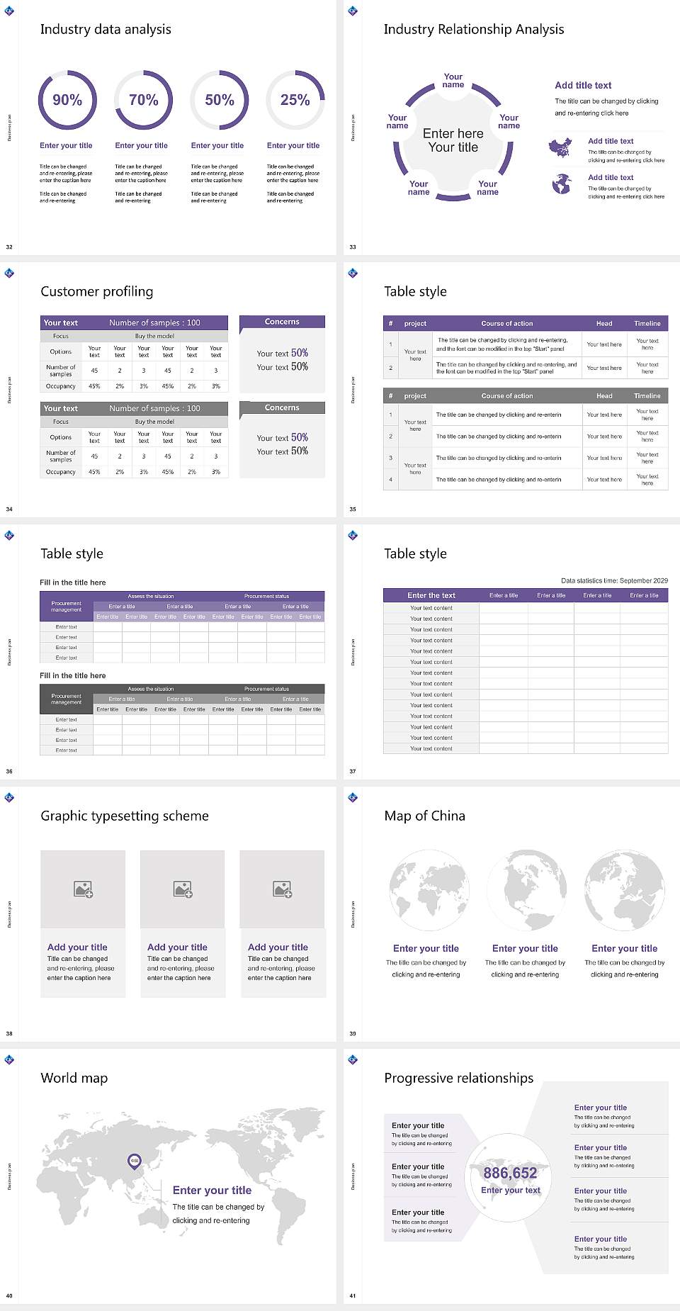 Chiba Keizai University Competition/Entrepreneurship Contest PPT Template4:3 ratio PPT effect preview image5