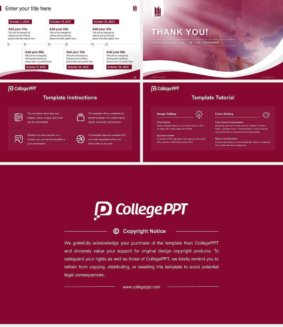 MacEwan University Lecture Sharing and Networking Event PPT Template16:9 ratio PPT effect preview image4