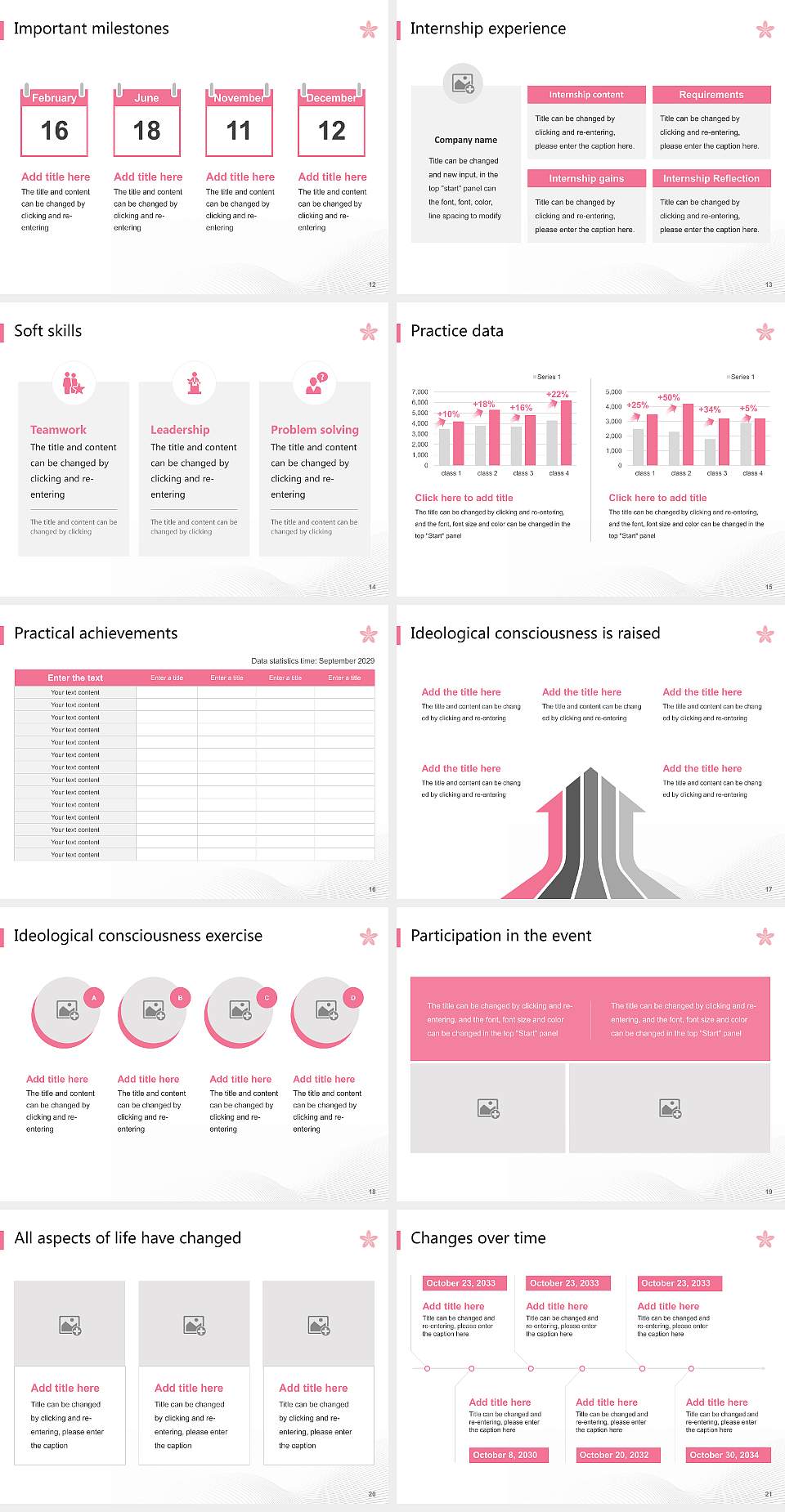 Gakushuin Women’s College National Scholarship Defense PPT Template4:3 ratio PPT effect preview image3