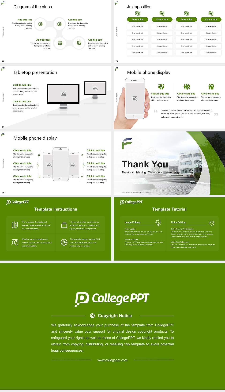 Fukushima University Competition/Entrepreneurship Contest PPT Template16:9 ratio PPT effect preview image9