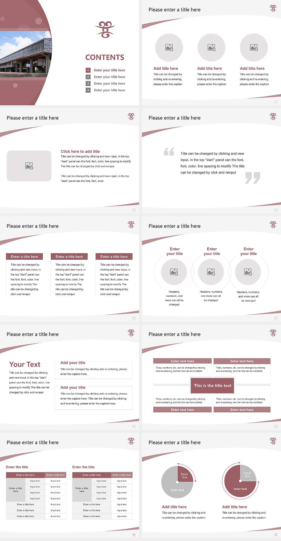 Aichi University of The Arts Course/Courseware Creation PPT Template4:3 ratio PPT effect preview image2