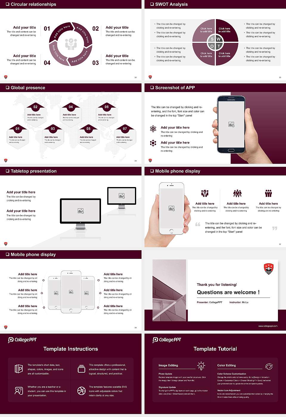 Leeds Trinity University General Purpose PPT Template16:9 ratio PPT effect preview image5