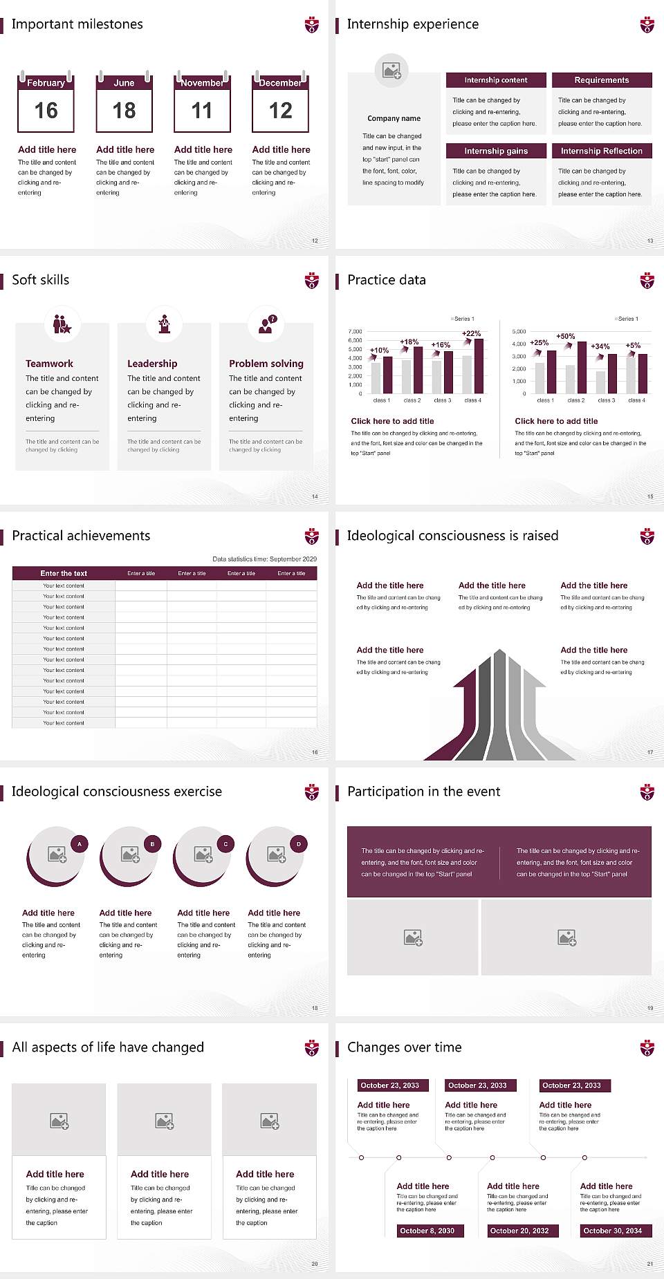 Saint Mary’s University National Scholarship Defense PPT Template4:3 ratio PPT effect preview image3