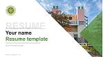 Aomori Chuo Gakuin University Resume PPT Template