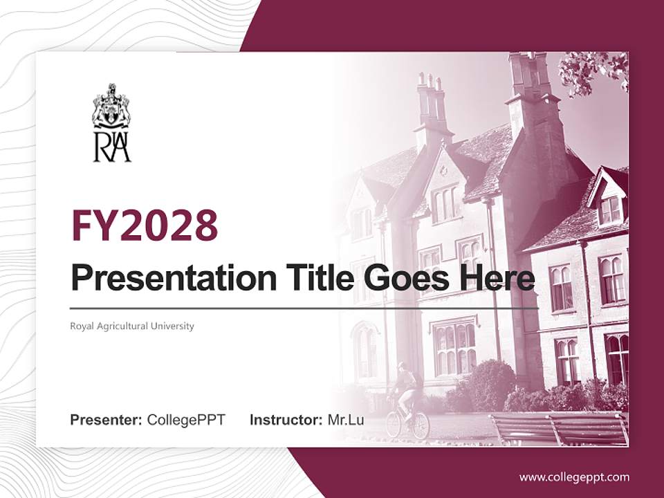 Royal Agricultural University Academic Presentation/Research Findings Report PPT Template4:3 ratio PPT effect preview image5