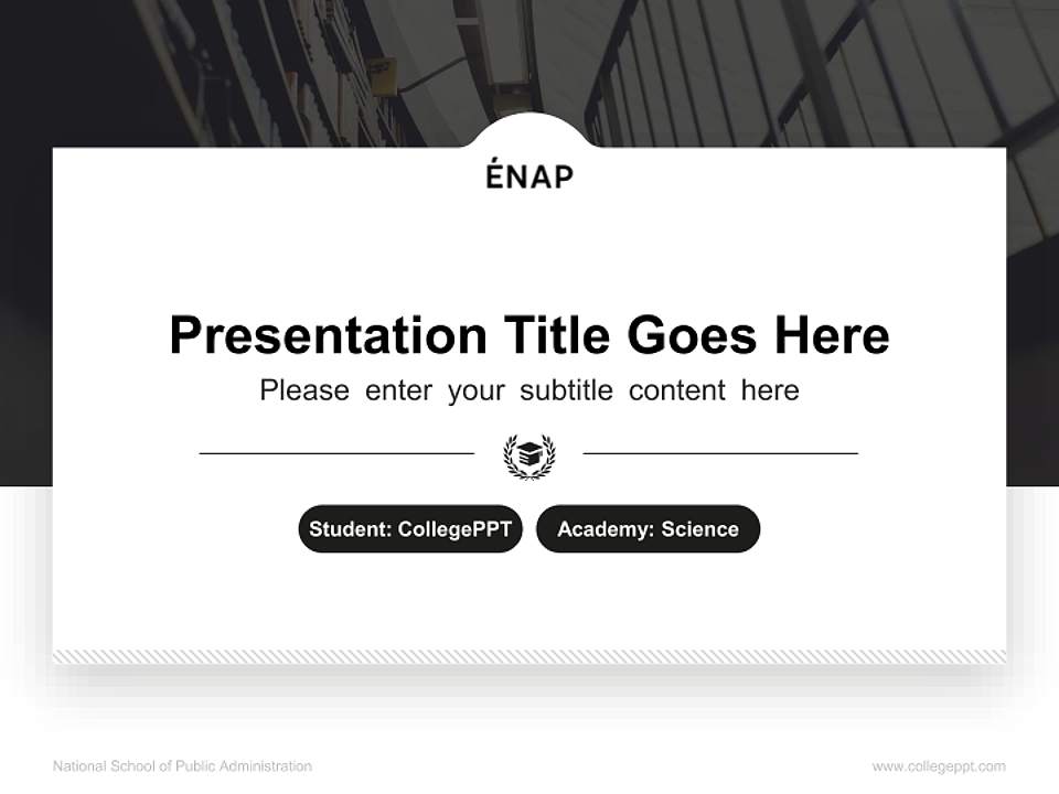 National School of Public Administration National Scholarship Defense PPT Template4:3 ratio PPT effect preview image4