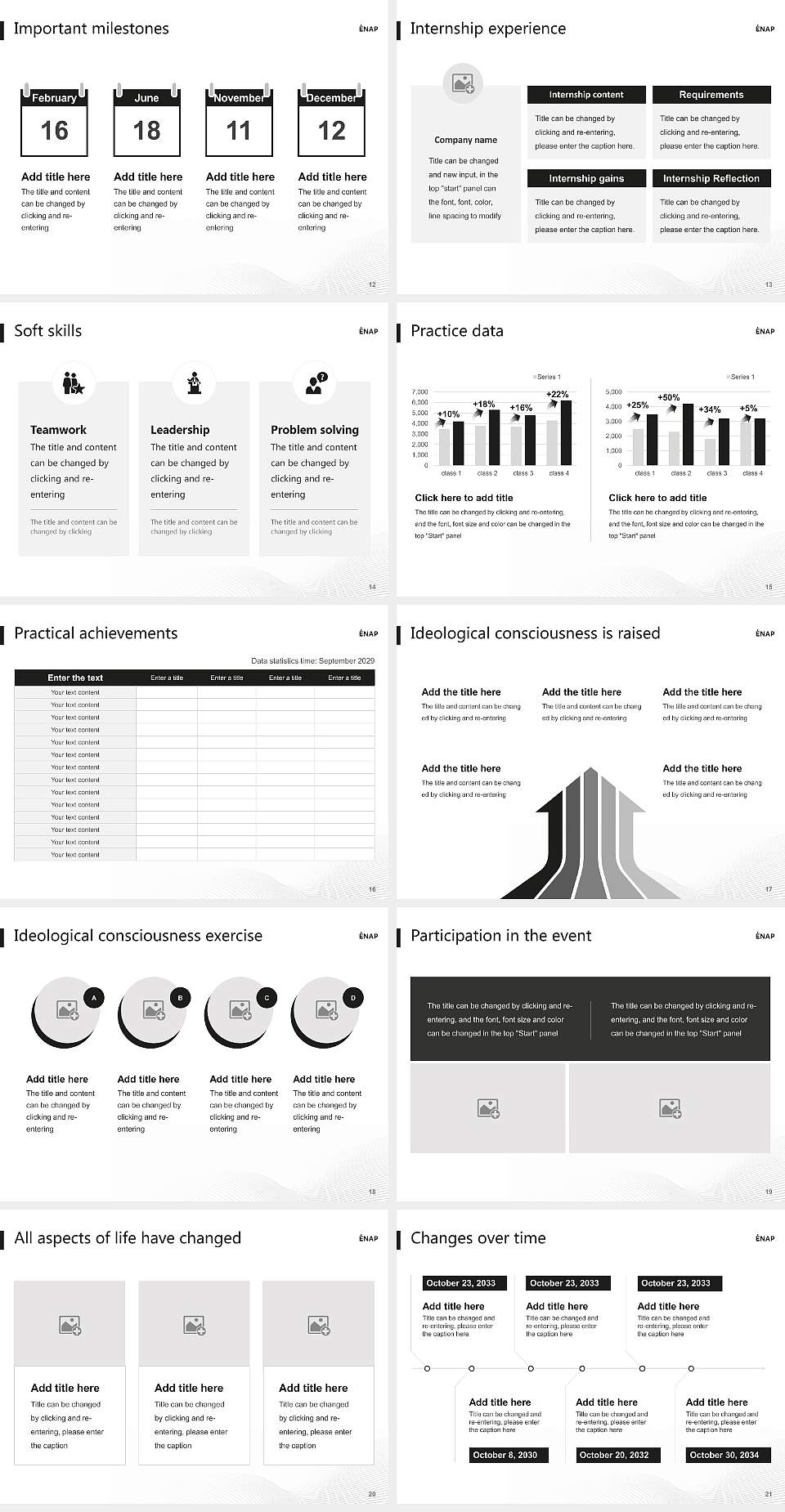 National School of Public Administration National Scholarship Defense PPT Template4:3 ratio PPT effect preview image3