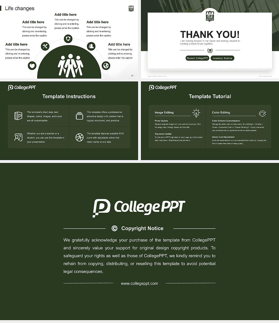 Japan College of Social Work National Scholarship Defense PPT Template16:9 ratio PPT effect preview image4