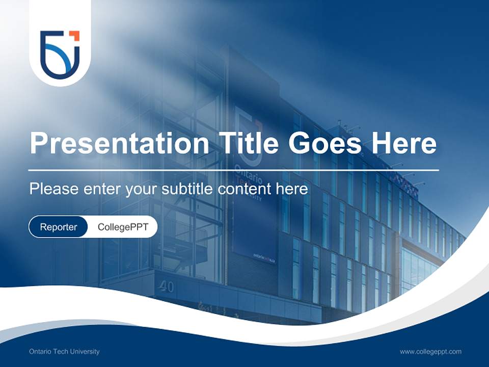 Ontario Tech University Lecture Sharing and Networking Event PPT Template4:3 ratio PPT effect preview image4