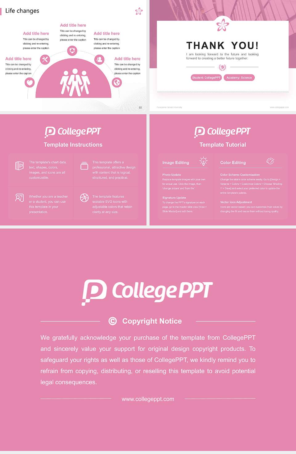 Fukuyama Heisei University National Scholarship Defense PPT Template4:3 ratio PPT effect preview image4