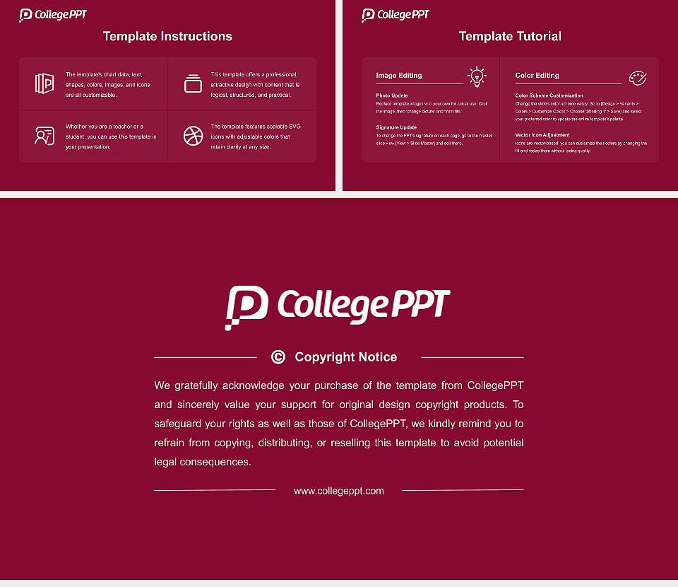 MacEwan University Academic Presentation/Research Findings Report PPT Template16:9 ratio PPT effect preview image5