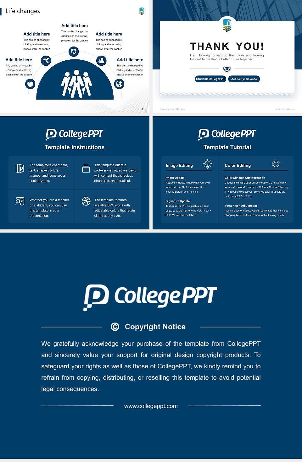 University of Saint-Boniface National Scholarship Defense PPT Template4:3 ratio PPT effect preview image4