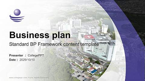 Fujita Health University Competition/Entrepreneurship Contest PPT Template