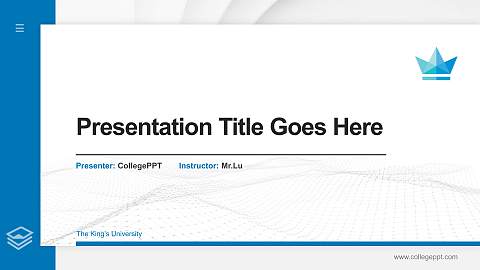 The King’s University Thesis Proposal/Graduation Defense PPT Template
