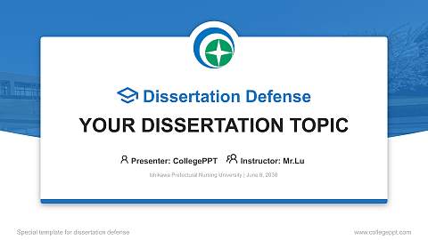 Ishikawa Prefectural Nursing University Graduation Thesis Defense PPT Template