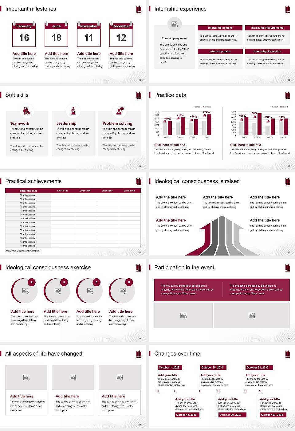 MacEwan University National Scholarship Defense PPT Template16:9 ratio PPT effect preview image3